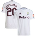 Aston Villa aston-villa-adidas-away-shirt-2024-25-with-nedeljkovic-20-cup-printing Kits - Official Football Shirts & Training Gear