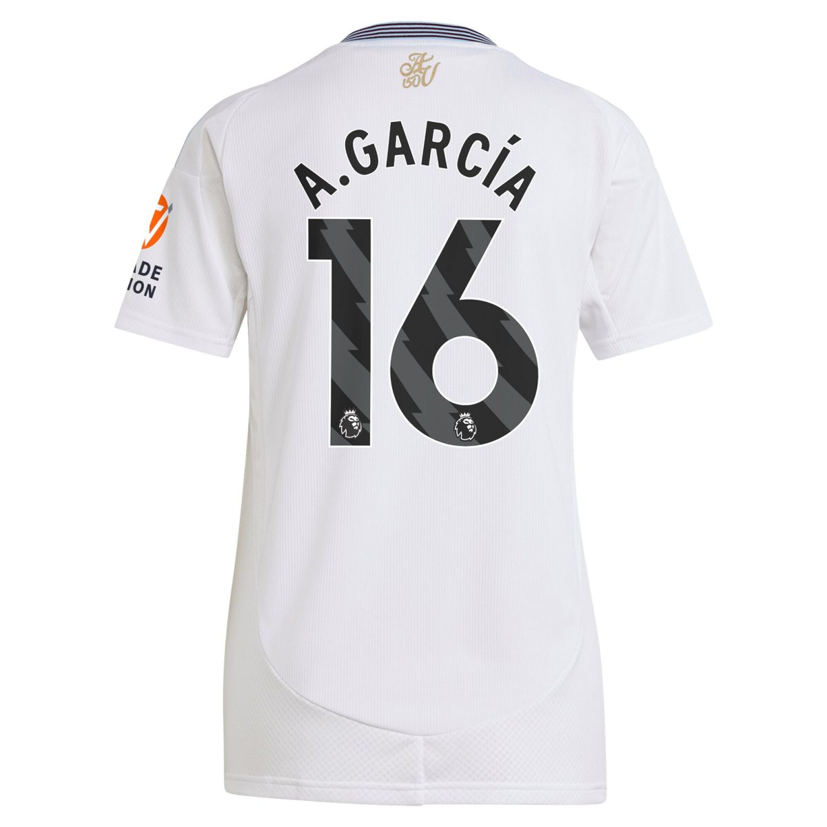 Aston Villa aston-villa-adidas-away-shirt-2024-25-womens-with-a.garcia-16-printing_2 Kits - Official Football Shirts & Training Gear