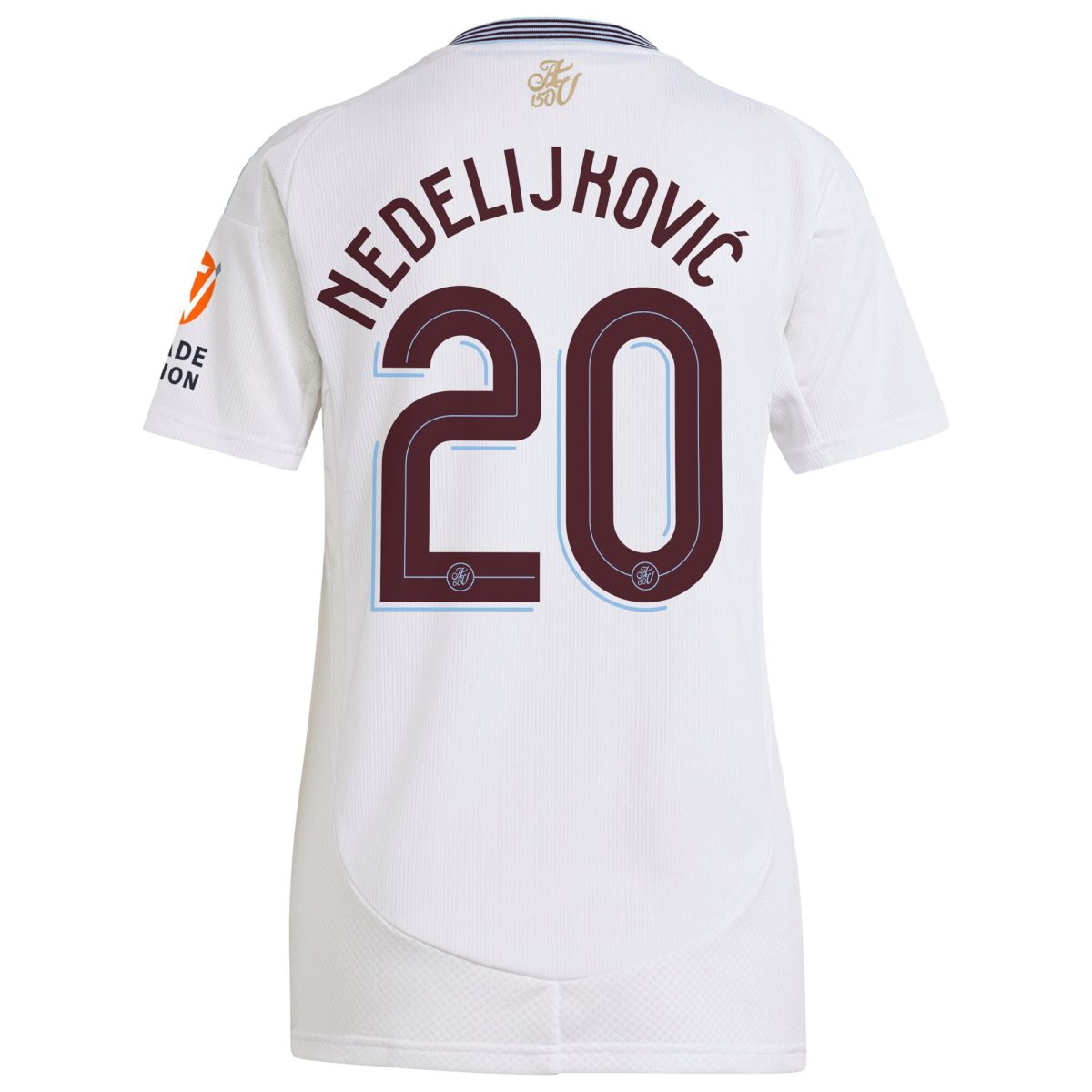 Aston Villa aston-villa-adidas-away-shirt-2024-25-womens-with-nedeljkovic-20-cup-printing_2 Kits - Official Football Shirts & Training Gear
