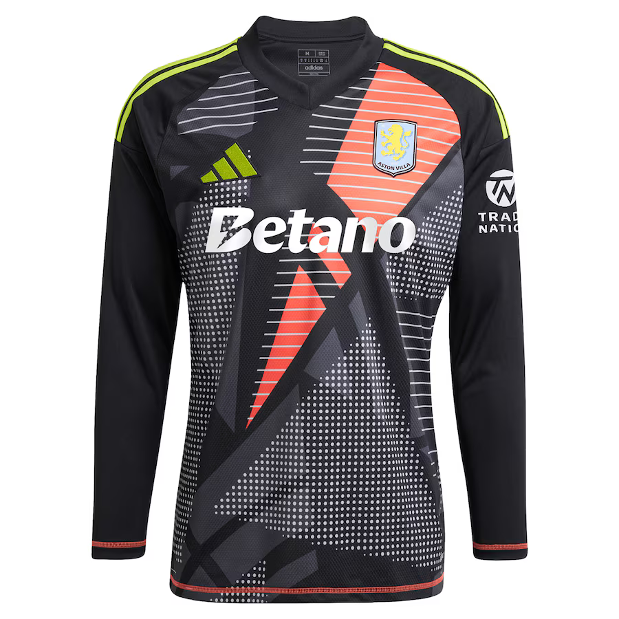 Aston Villa aston-villa-adidas-goalkeeper-shirt-2024-25-long-sleeve-with-custom-printing-1 Kits - Official Football Shirts & Training Gear