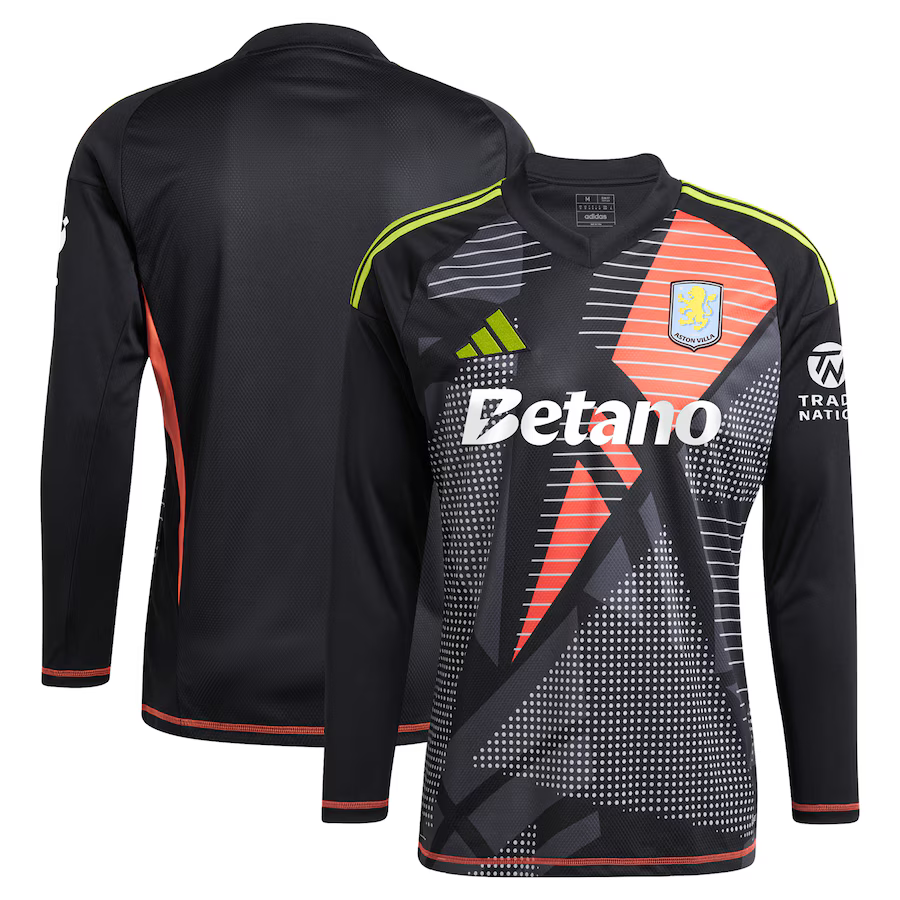 Aston Villa aston-villa-adidas-goalkeeper-shirt-2024-25-long-sleeve-with-custom-printing Kits - Official Football Shirts & Training Gear
