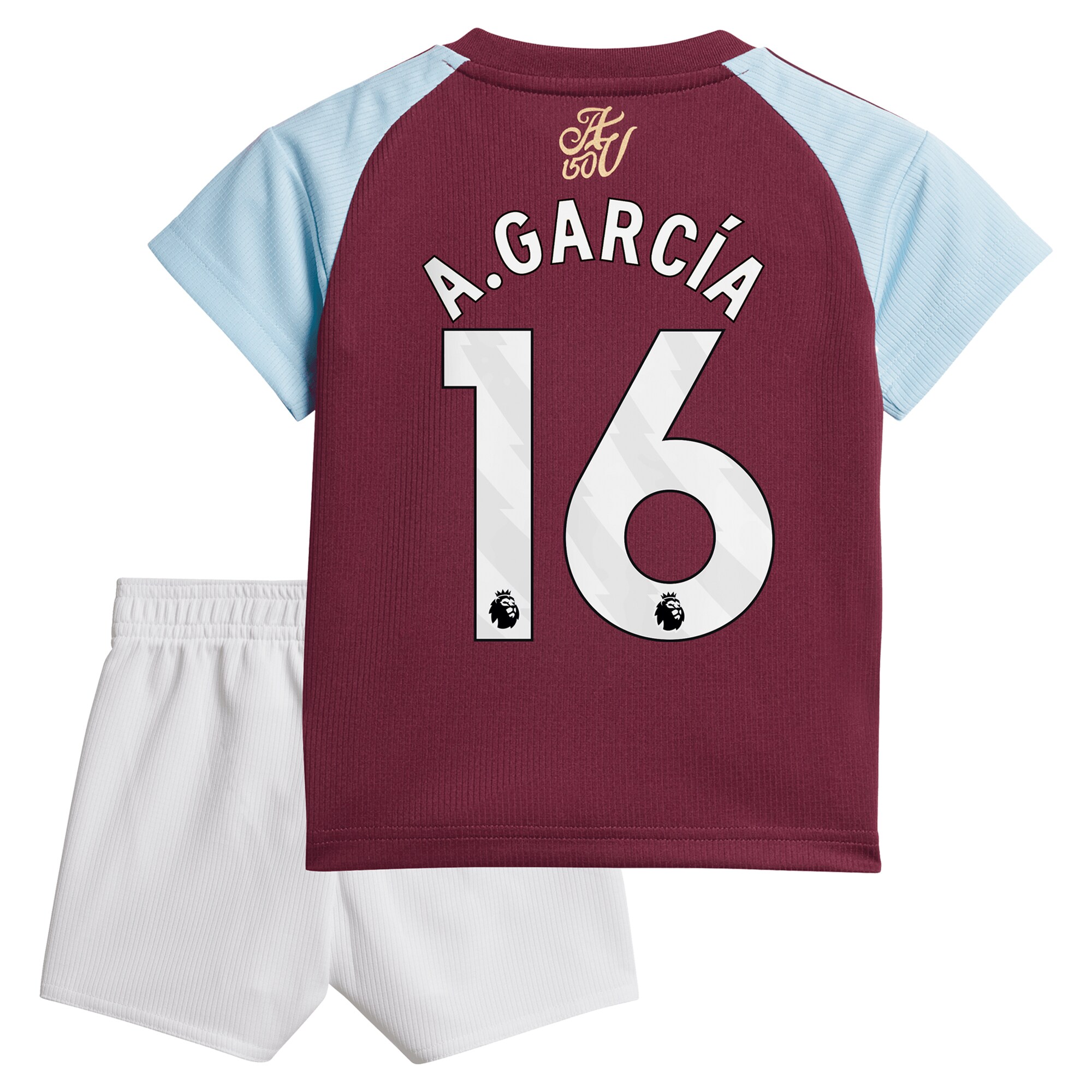 Aston Villa aston-villa-adidas-home-baby-kit-2024-25-with-a.garcia-16-printing Kits - Official Football Shirts & Training Gear