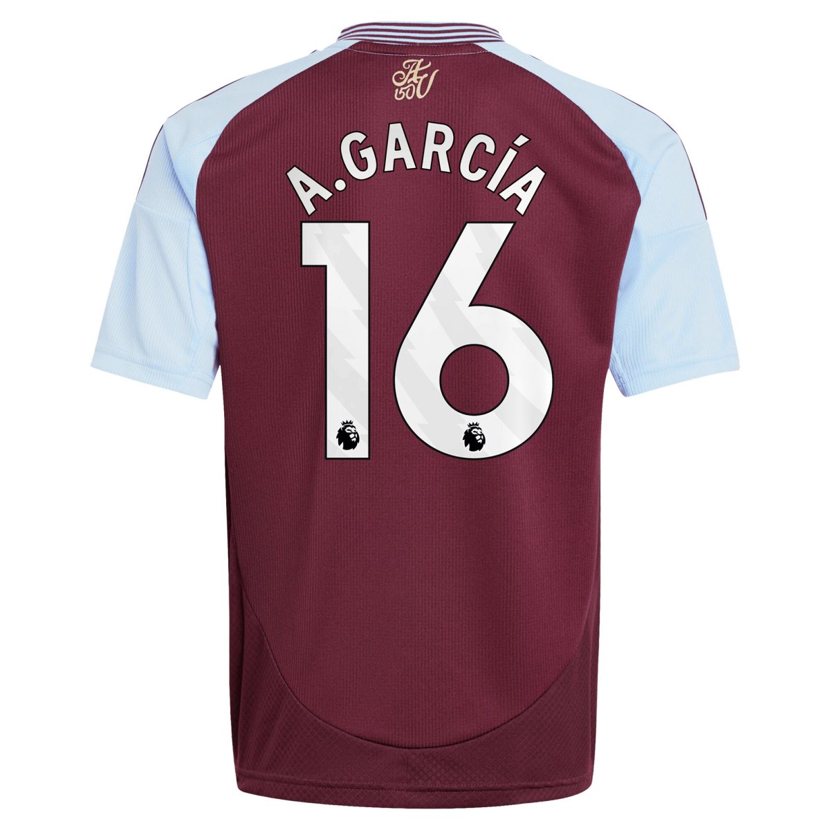 Aston Villa aston-villa-adidas-home-shirt-2024-25-kids-with-a.garcia-16-printing_2 Kits - Official Football Shirts & Training Gear