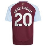 Aston Villa aston-villa-adidas-home-shirt-2024-25-kids-with-nedeljkovic-20-printing_2 Kits - Official Football Shirts & Training Gear
