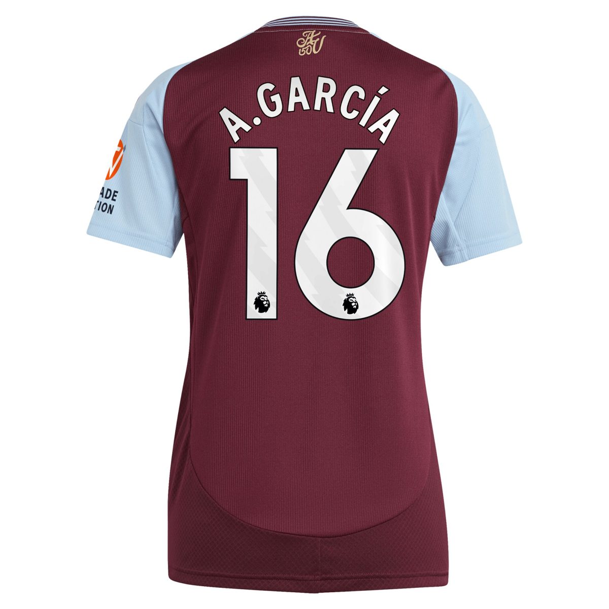 Aston Villa aston-villa-adidas-home-shirt-2024-25-womens-with-a.garcia-16-printing_2 Kits - Official Football Shirts & Training Gear
