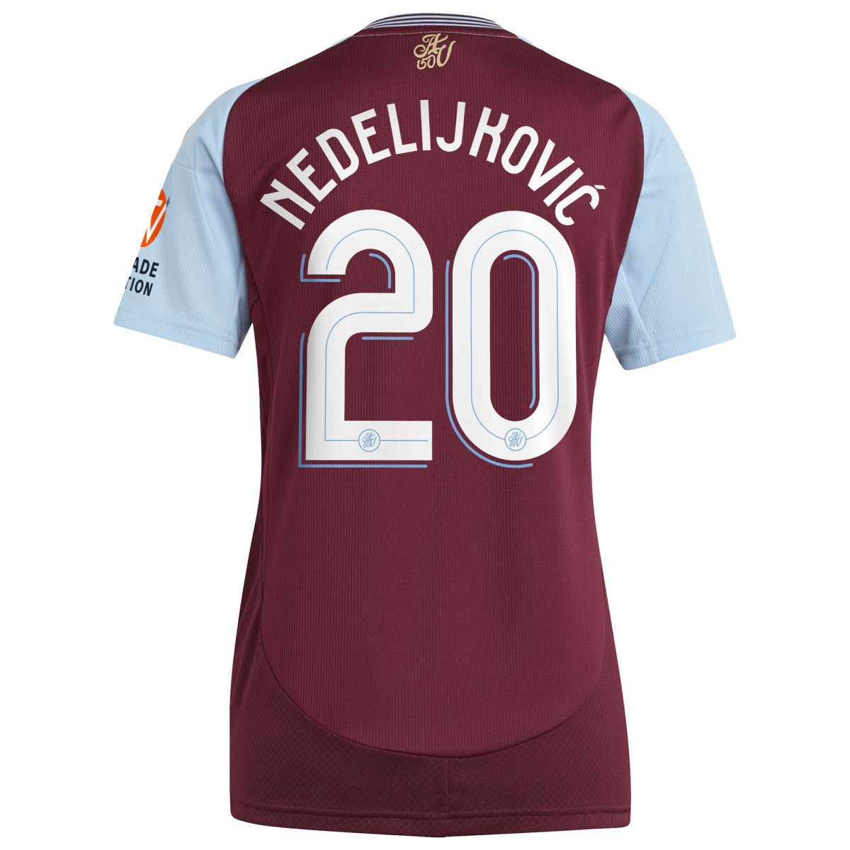 Aston Villa aston-villa-adidas-home-shirt-2024-25-womens-with-nedeljkovic-20-cup-printing_2 Kits - Official Football Shirts & Training Gear
