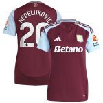 Aston Villa aston-villa-adidas-home-shirt-2024-25-womens-with-nedeljkovic-20-printing Kits - Official Football Shirts & Training Gear