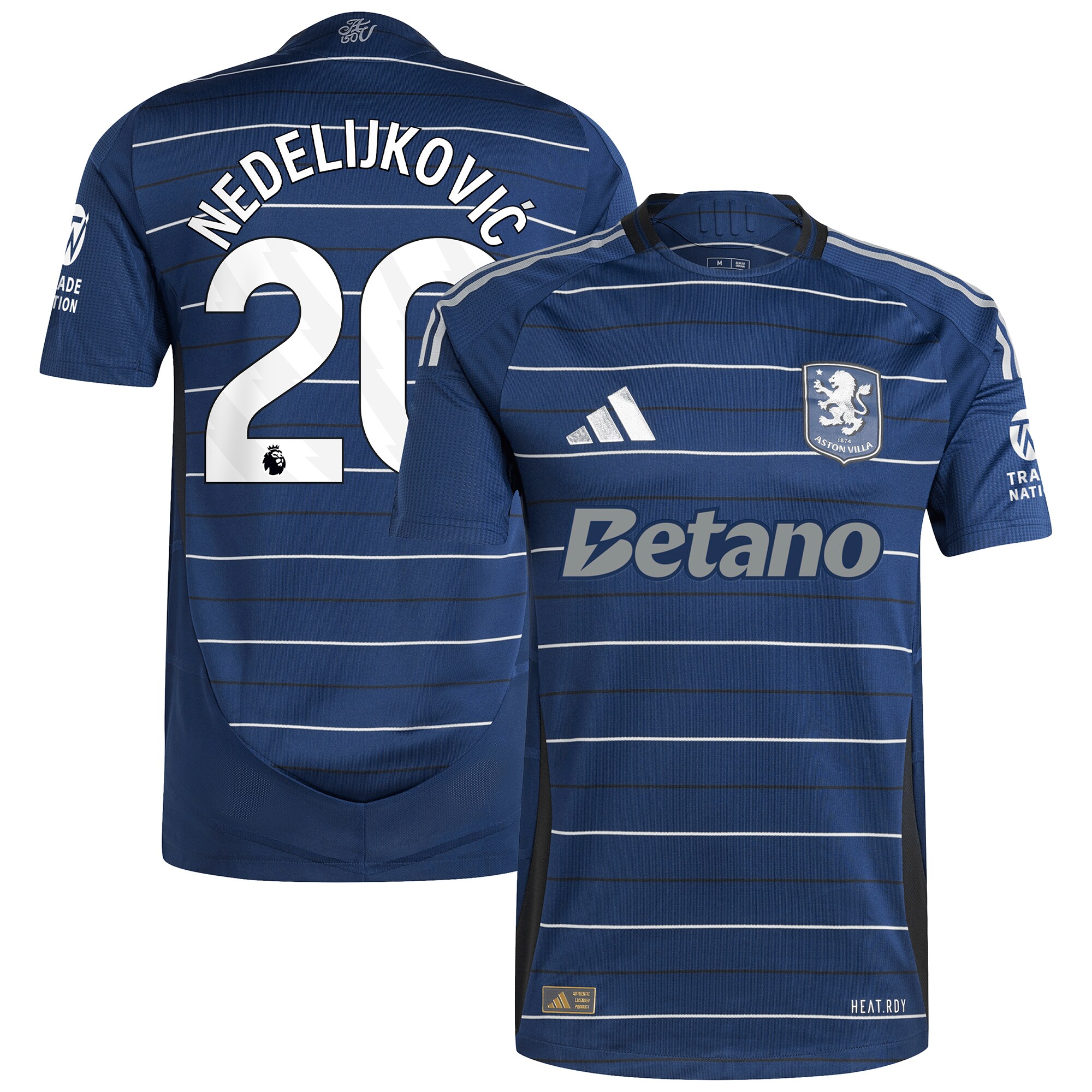 Aston Villa aston-villa-adidas-third-authentic-shirt-2024-25-with-nedeljkovic-20-printing Kits - Official Football Shirts & Training Gear