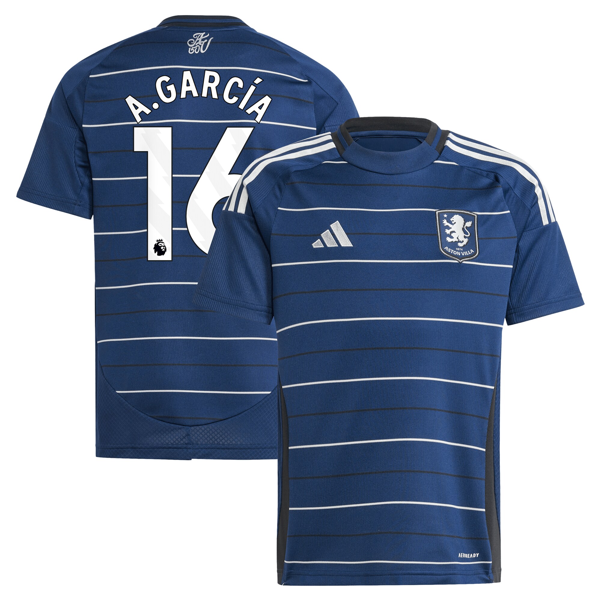 Aston Villa aston-villa-adidas-third-shirt-2024-25-kids-with-a.garcia-16-printing Kits - Official Football Shirts & Training Gear