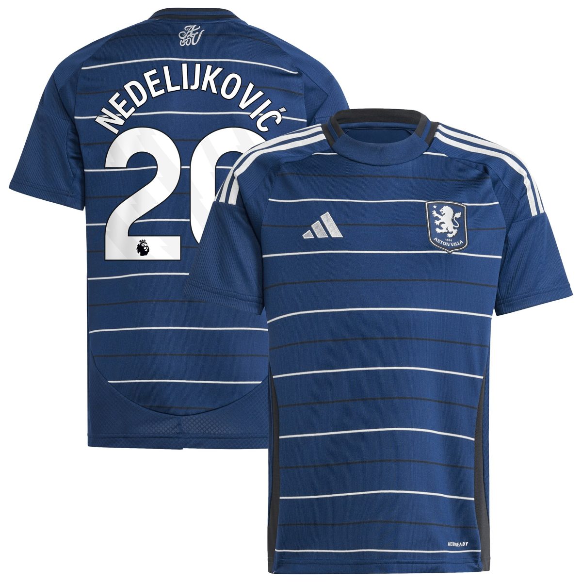 Aston Villa aston-villa-adidas-third-shirt-2024-25-kids-with-nedeljkovic-20-printing Kits - Official Football Shirts & Training Gear