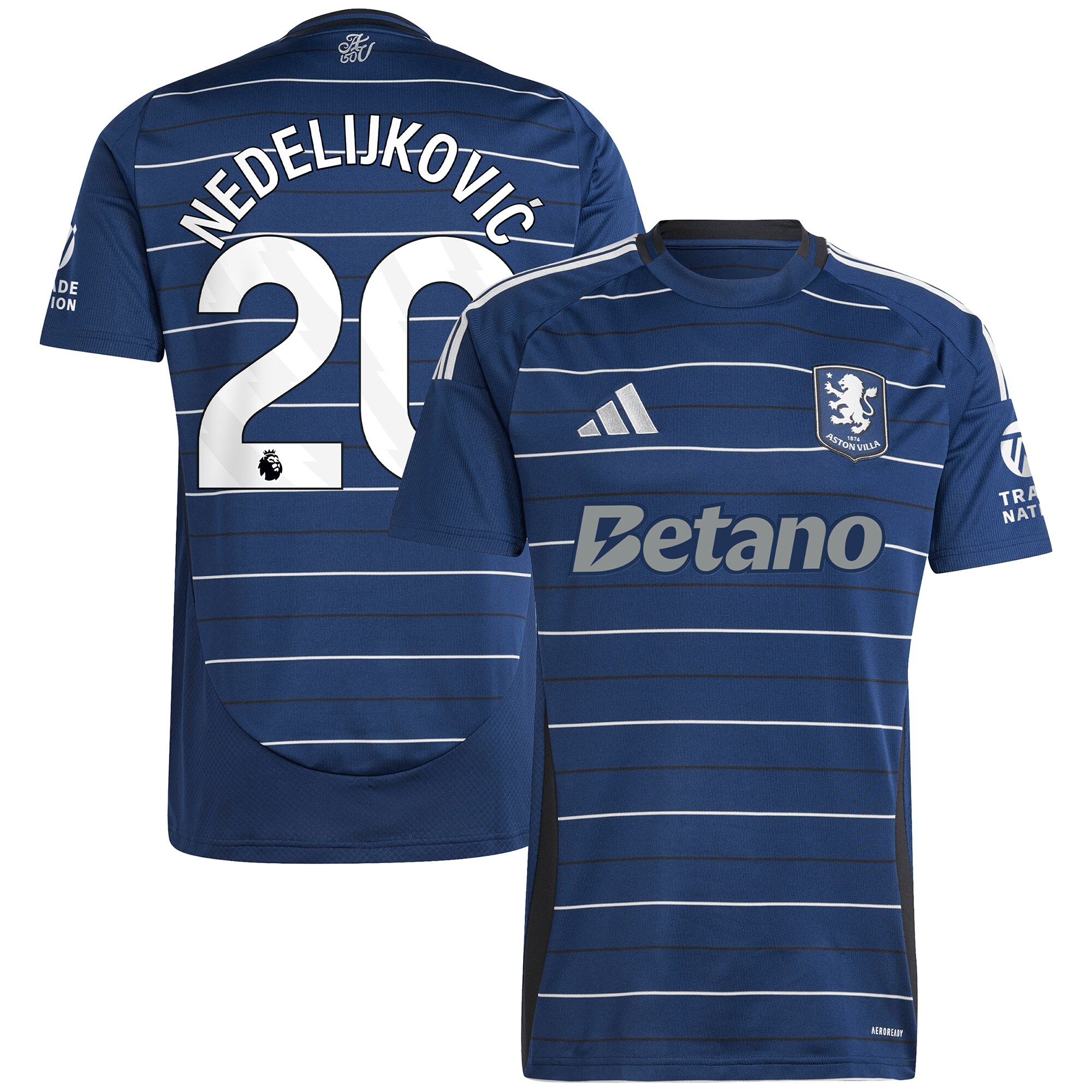 Aston Villa aston-villa-adidas-third-shirt-2024-25-with-nedeljkovic-20-printing Kits - Official Football Shirts & Training Gear