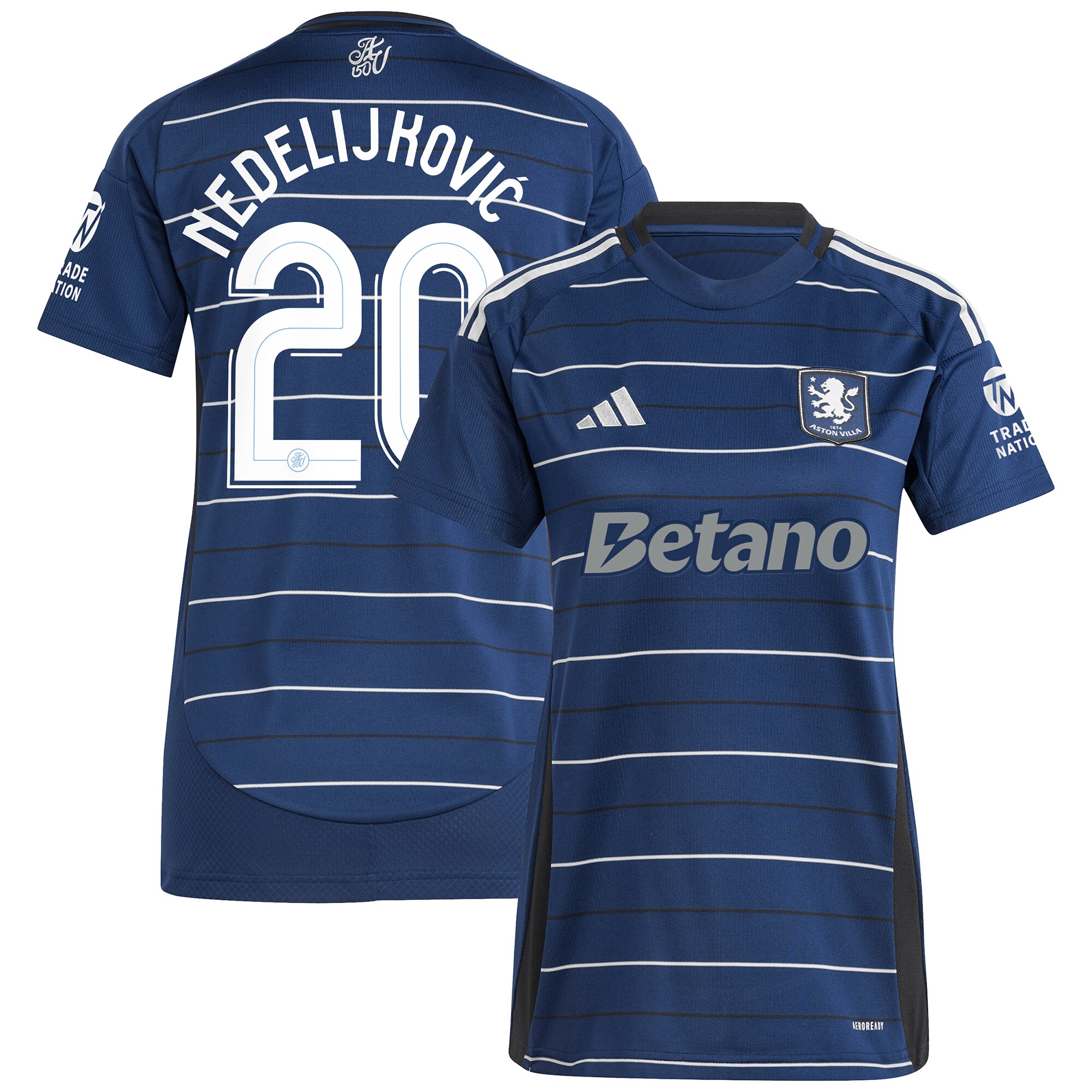 Aston Villa aston-villa-adidas-third-shirt-2024-25-womens-with-nedeljkovic-20-cup-printing Kits - Official Football Shirts & Training Gear