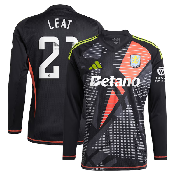 Aston Villa aston-villa-wsl-adidas-goalkeeper-shirt-2024-25-long-sleeve-with-leat-21-printing-202030947 Kits - Official Football Shirts & Training Gear