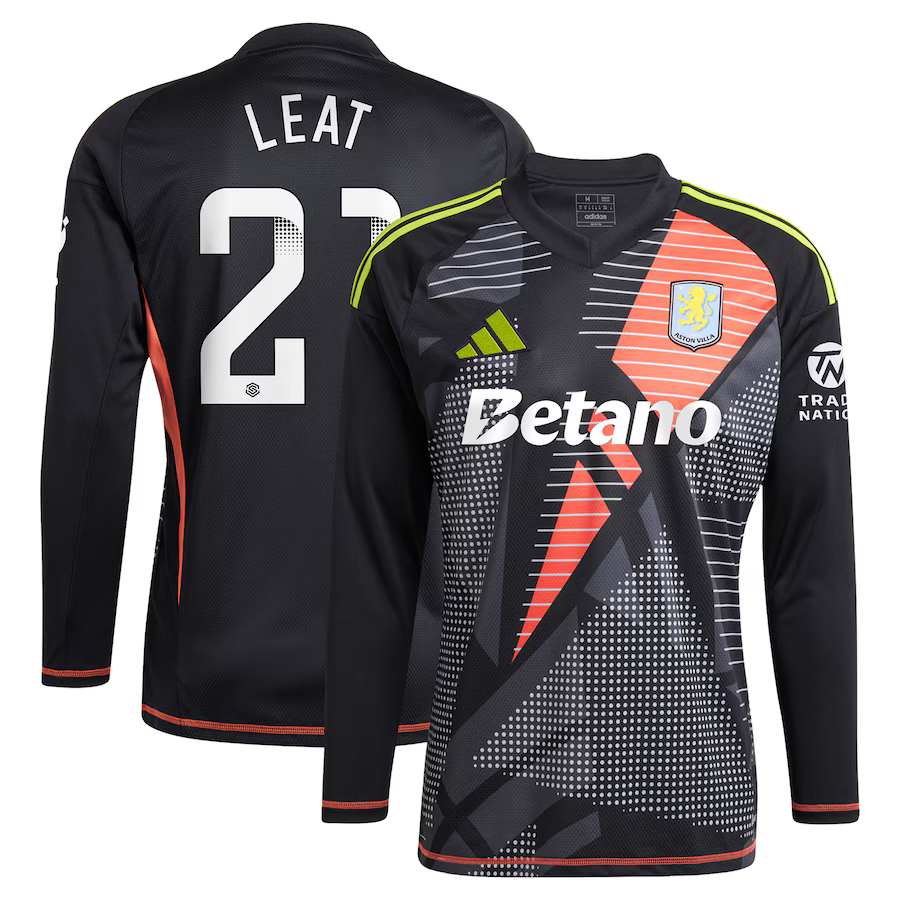 Aston Villa aston-villa-wsl-adidas-goalkeeper-shirt-2024-25-long-sleeve-with-leat-21-printing-202030947 Kits - Official Football Shirts & Training Gear