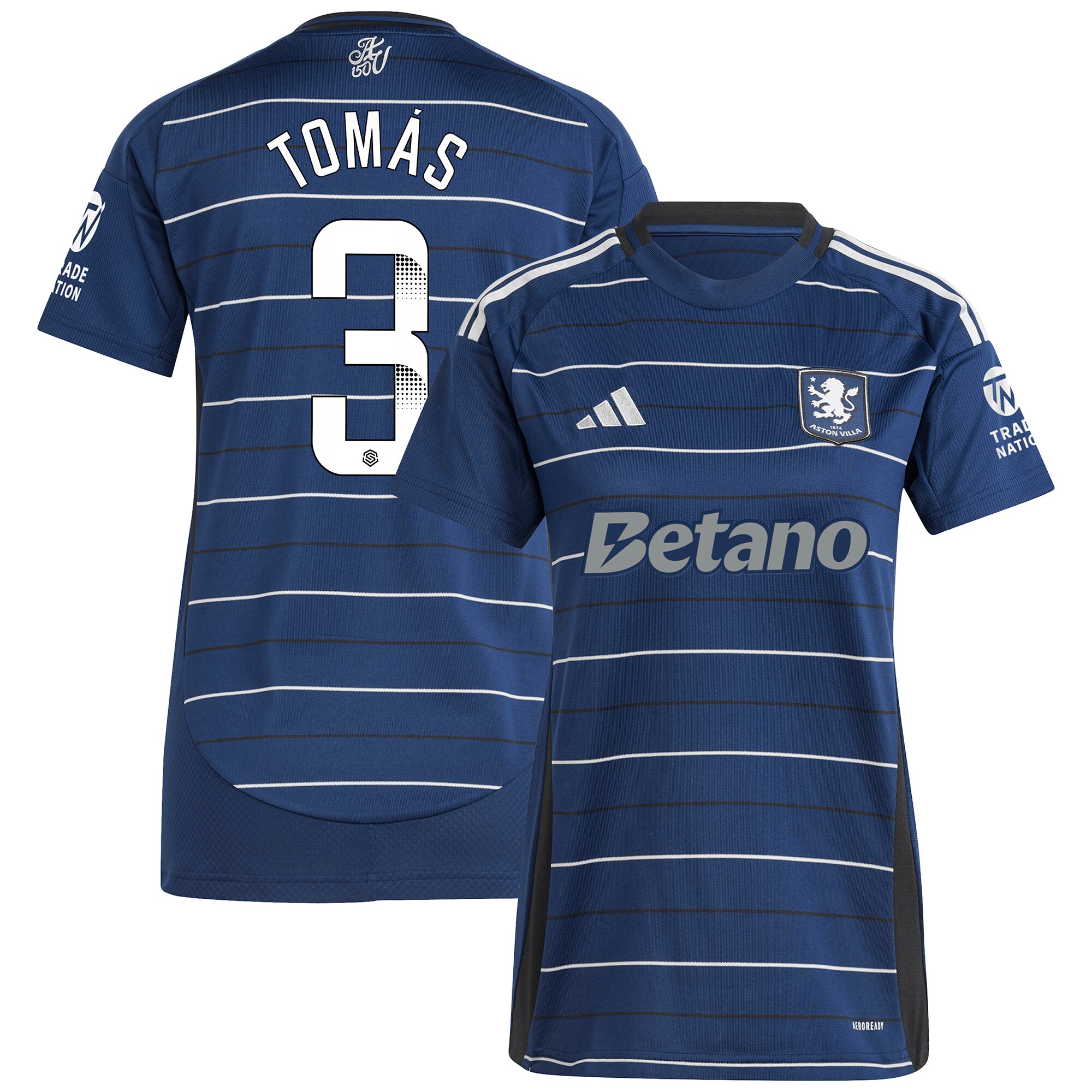 Aston Villa aston-villa-wsl-adidas-third-shirt-2024-25-womens-with-tomas-3-printing Kits - Official Football Shirts & Training Gear