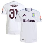 Aston Villa aston villa adidas away authentic shirt 2024-25 with bailey 31 cup printing Kits - Official Football Shirts & Training Gear