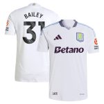 Aston Villa aston villa adidas away authentic shirt 2024-25 with bailey 31 printing Kits - Official Football Shirts & Training Gear
