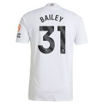 Aston Villa aston villa adidas away authentic shirt 2024-25 with bailey 31 printing Kits - Official Football Shirts & Training Gear