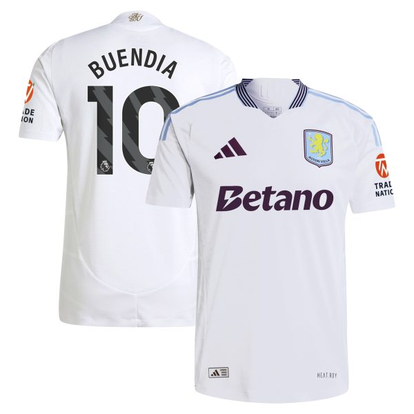 Aston Villa aston villa adidas away authentic shirt 2024-25 with buendia 10 printing Kits - Official Football Shirts & Training Gear