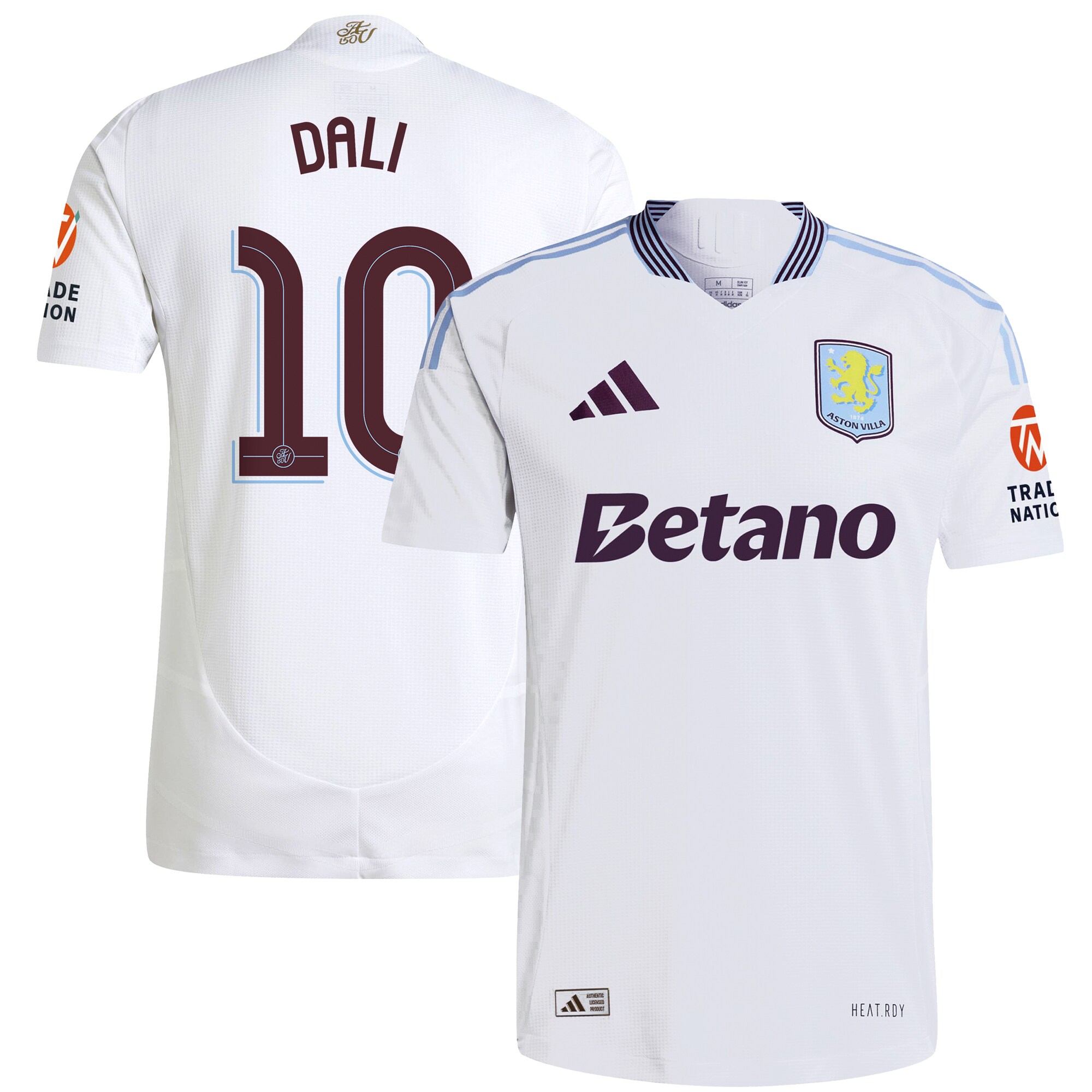 Aston Villa aston villa adidas away authentic shirt 2024-25 with dali 10 cup printing Kits - Official Football Shirts & Training Gear
