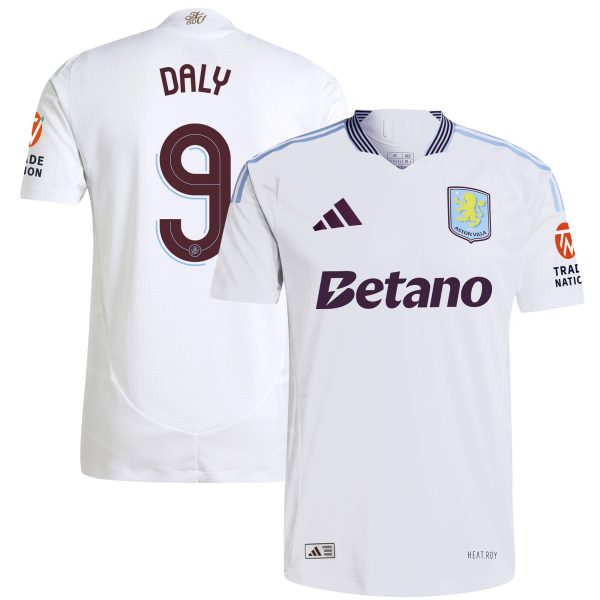 Aston Villa aston villa adidas away authentic shirt 2024-25 with daly 9 cup printing Kits - Official Football Shirts & Training Gear