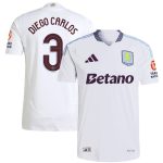 Aston Villa aston villa adidas away authentic shirt 2024-25 with diego carlos 3 cup printing Kits - Official Football Shirts & Training Gear