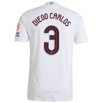 Aston Villa aston villa adidas away authentic shirt 2024-25 with diego carlos 3 cup printing Kits - Official Football Shirts & Training Gear