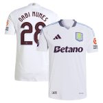 Aston Villa aston villa adidas away authentic shirt 2024-25 with gabi nunes 28 cup printing Kits - Official Football Shirts & Training Gear