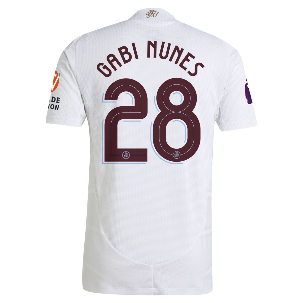 Aston Villa aston villa adidas away authentic shirt 2024-25 with gabi nunes 28 cup printing Kits - Official Football Shirts & Training Gear