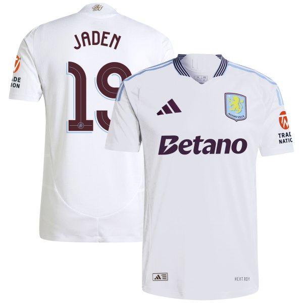Aston Villa aston villa adidas away authentic shirt 2024-25 with jaden 19 cup printing Kits - Official Football Shirts & Training Gear