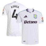 Aston Villa aston villa adidas away authentic shirt 2024-25 with konsa 4 printing Kits - Official Football Shirts & Training Gear