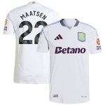 Aston Villa aston villa adidas away authentic shirt 2024-25 with maatsen 22 printing Kits - Official Football Shirts & Training Gear
