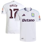 Aston Villa aston villa adidas away authentic shirt 2024-25 with malen 17 cup printing Kits - Official Football Shirts & Training Gear