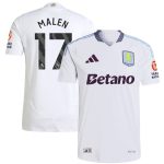Aston Villa aston villa adidas away authentic shirt 2024-25 with malen 17 printing Kits - Official Football Shirts & Training Gear