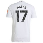 Aston Villa aston villa adidas away authentic shirt 2024-25 with malen 17 printing Kits - Official Football Shirts & Training Gear