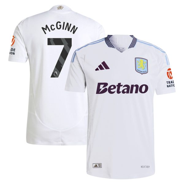 Aston Villa aston villa adidas away authentic shirt 2024-25 with mcginn 7 printing Kits - Official Football Shirts & Training Gear