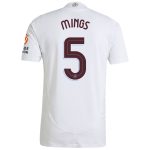 Aston Villa aston villa adidas away authentic shirt 2024-25 with mings 5 cup printing Kits - Official Football Shirts & Training Gear