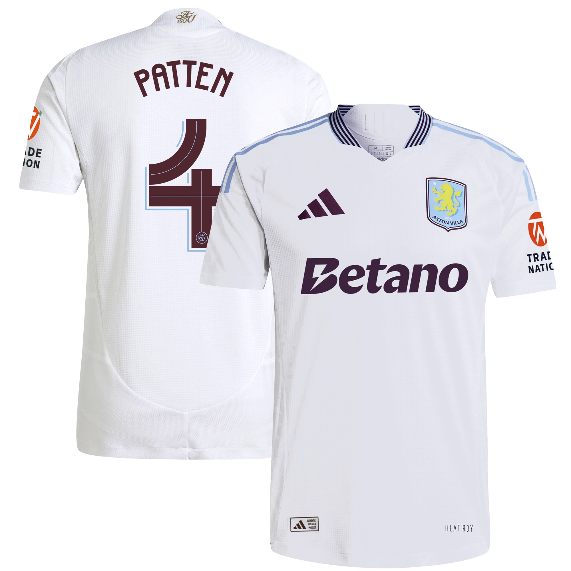 Aston Villa aston villa adidas away authentic shirt 2024-25 with patten 4 cup printing Kits - Official Football Shirts & Training Gear