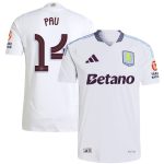 Aston Villa aston villa adidas away authentic shirt 2024-25 with pau 14 cup printing Kits - Official Football Shirts & Training Gear