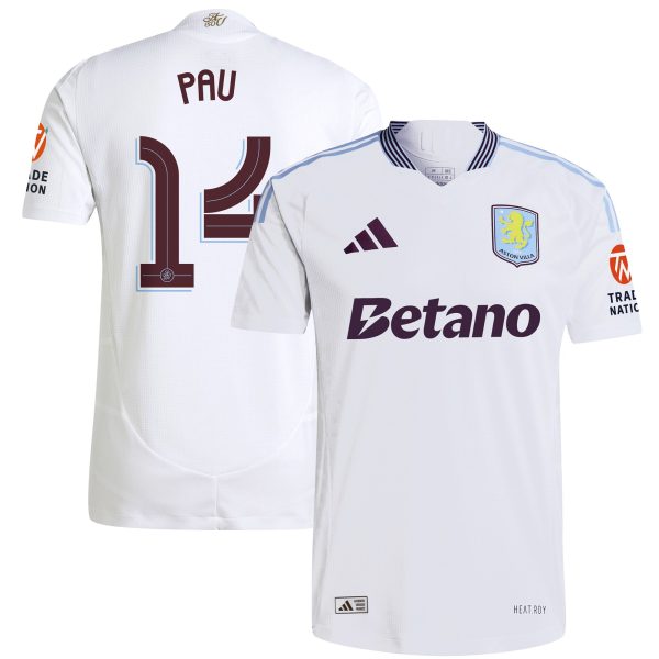Aston Villa aston villa adidas away authentic shirt 2024-25 with pau 14 cup printing Kits - Official Football Shirts & Training Gear