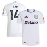 Aston Villa aston villa adidas away authentic shirt 2024-25 with pau 14 printing Kits - Official Football Shirts & Training Gear