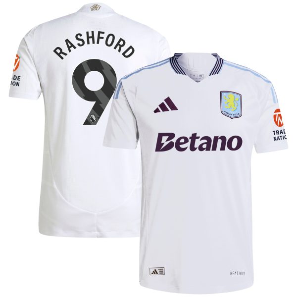 Aston Villa aston villa adidas away authentic shirt 2024-25 with rashford 9 printing Kits - Official Football Shirts & Training Gear