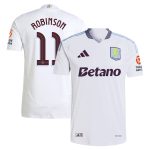 Aston Villa aston villa adidas away authentic shirt 2024-25 with robinson 11 cup printing Kits - Official Football Shirts & Training Gear
