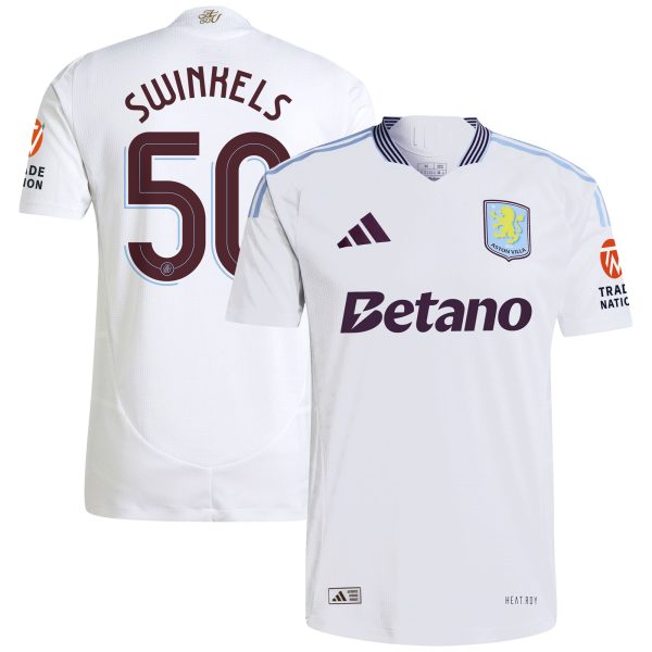 Aston Villa aston villa adidas away authentic shirt 2024-25 with swinkels 50 cup printing Kits - Official Football Shirts & Training Gear