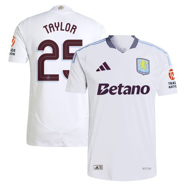 Aston Villa aston villa adidas away authentic shirt 2024-25 with taylor 25 cup printing Kits - Official Football Shirts & Training Gear