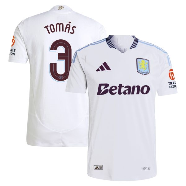 Aston Villa aston villa adidas away authentic shirt 2024-25 with tomás 3 cup printing Kits - Official Football Shirts & Training Gear