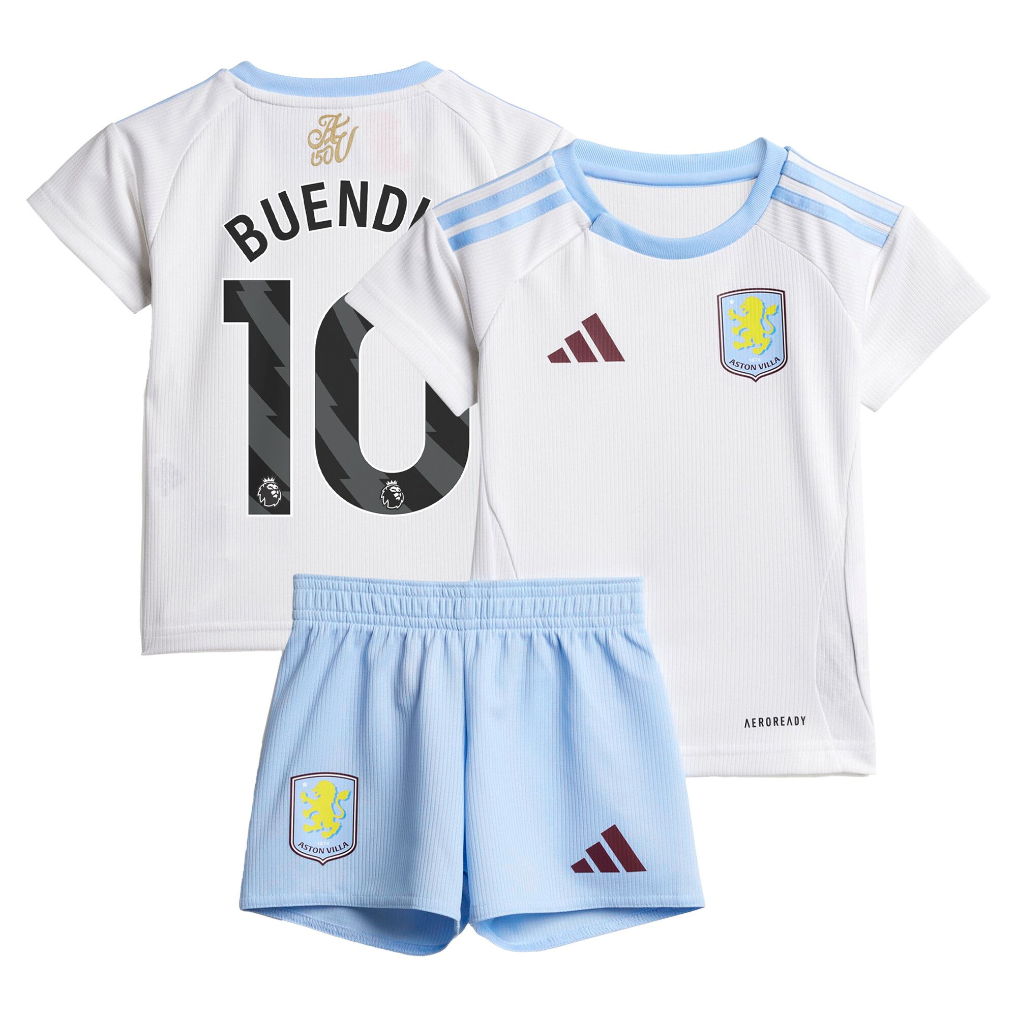 Aston Villa aston villa adidas away baby kit 2024-25 with buendia 10 printing Kits - Official Football Shirts & Training Gear