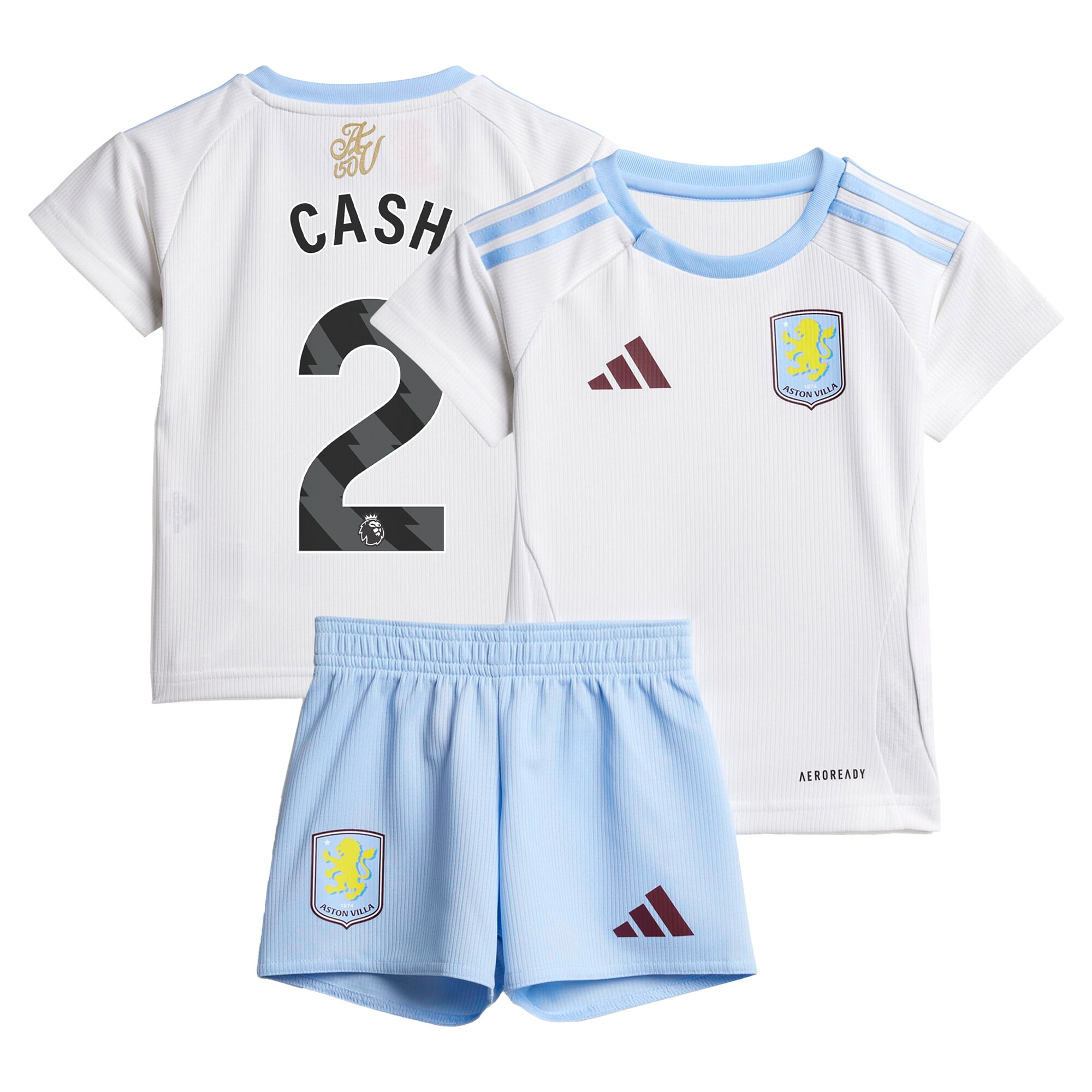Aston Villa aston villa adidas away baby kit 2024-25 with cash 2 printing Kits - Official Football Shirts & Training Gear