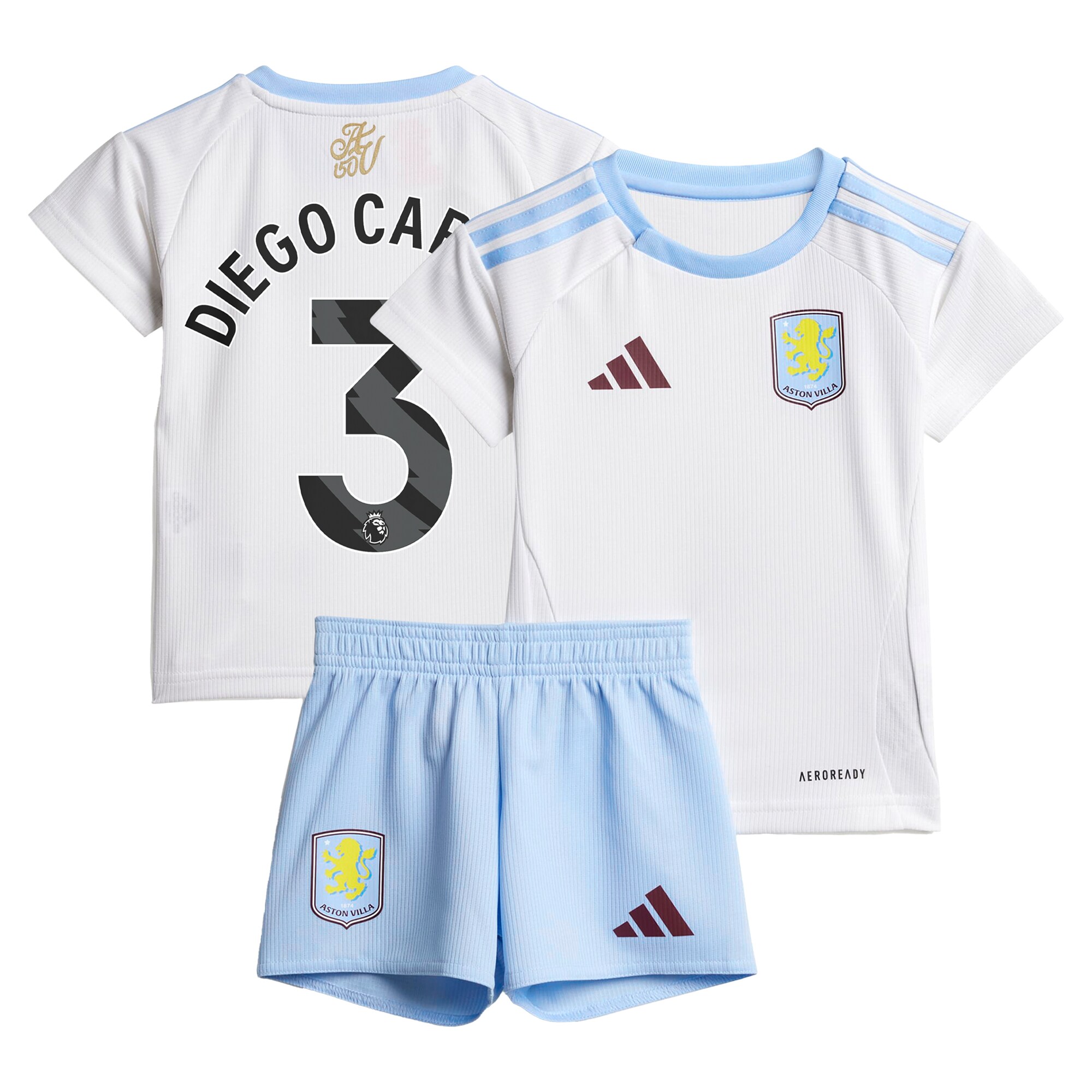 Aston Villa aston villa adidas away baby kit 2024-25 with diego carlos 3 printing Kits - Official Football Shirts & Training Gear