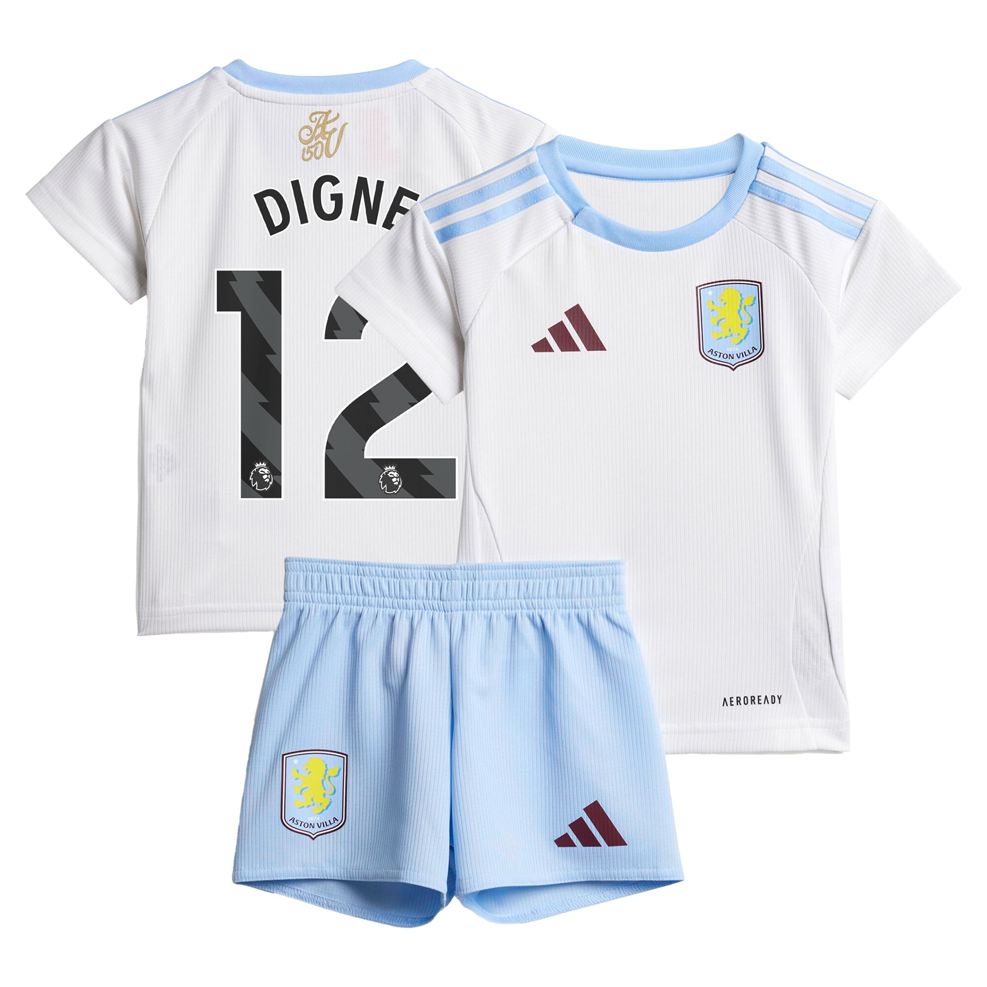 Aston Villa aston villa adidas away baby kit 2024-25 with digne 12 printing Kits - Official Football Shirts & Training Gear
